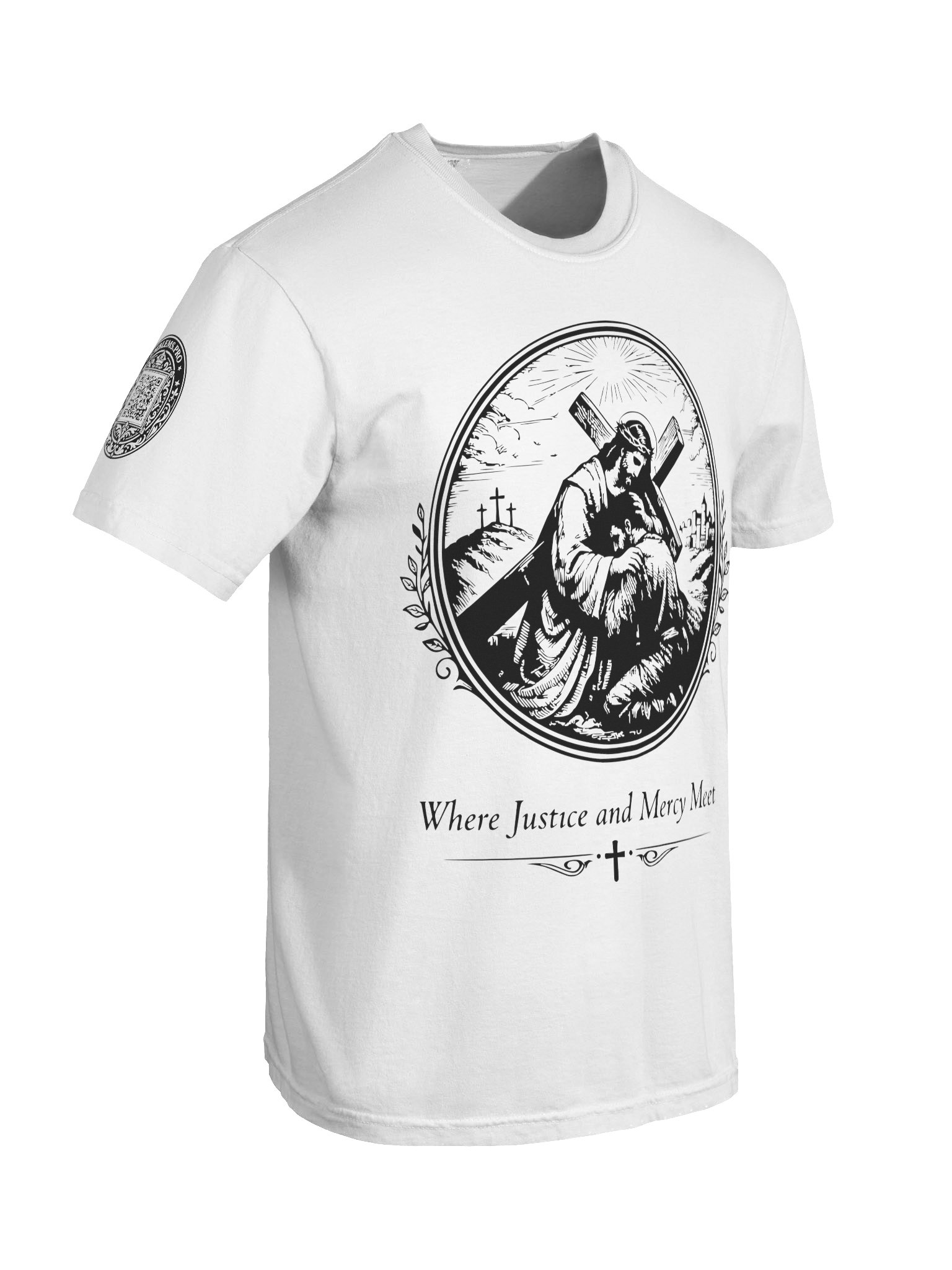 Justice Meets Mercy (Black on White/Color) product image (8)