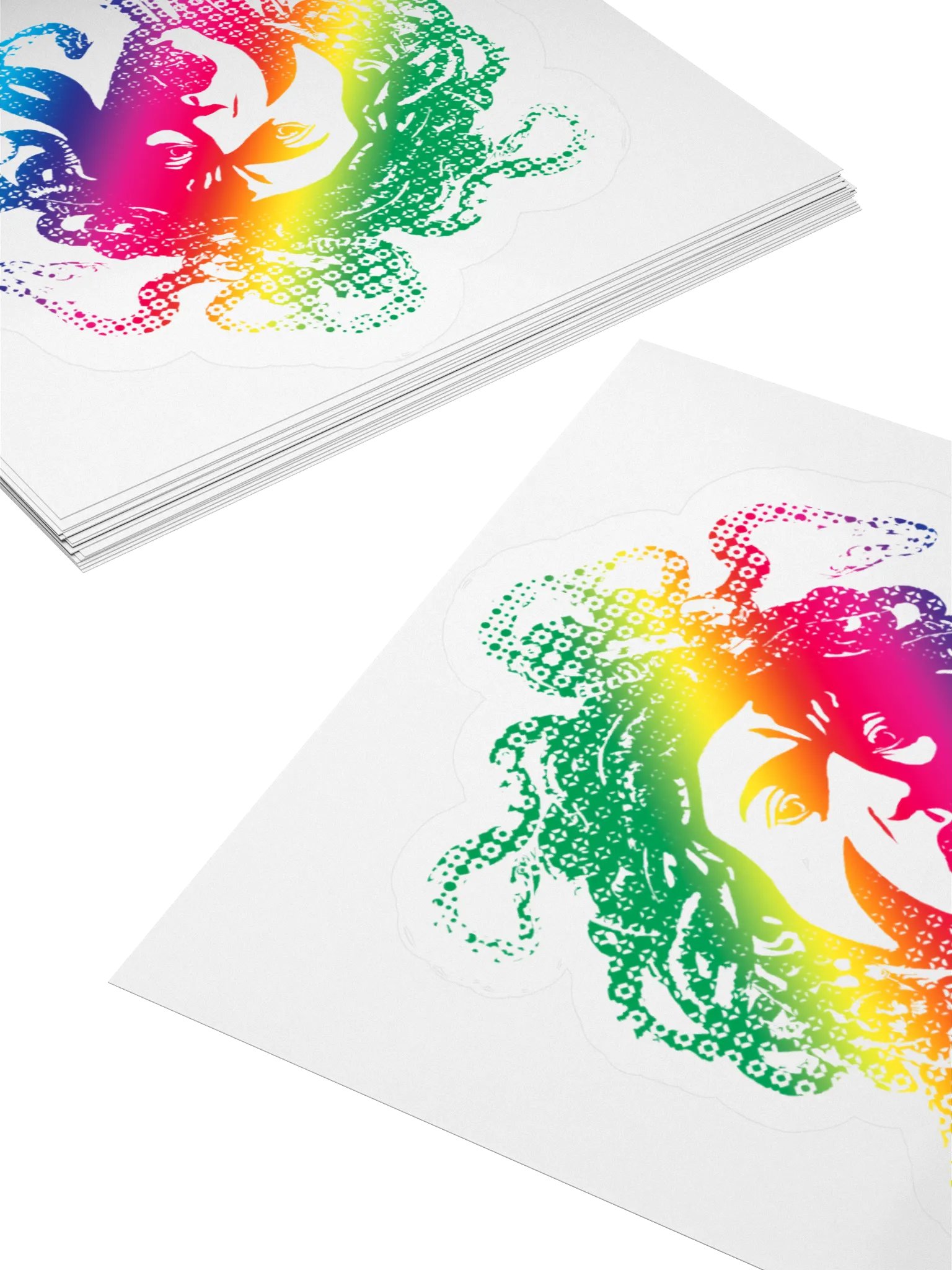 Sticker - Rainbow Medusa (transparent background) product image (4)