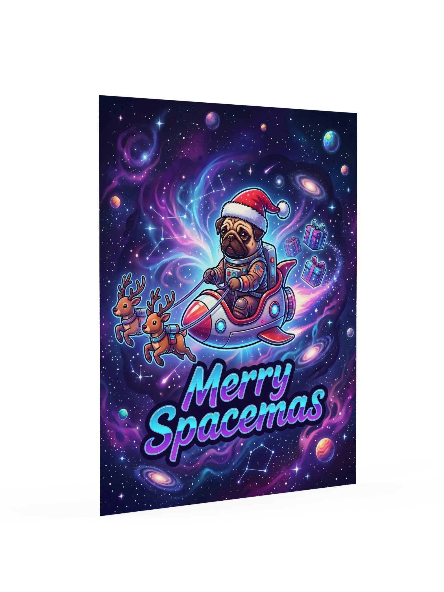Spacemas Pug Poster product image (16)