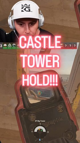 CASTLE TOWER HOLD!!! #rainbowsixsiege #rainbowsix #r6 #r6s #gaming