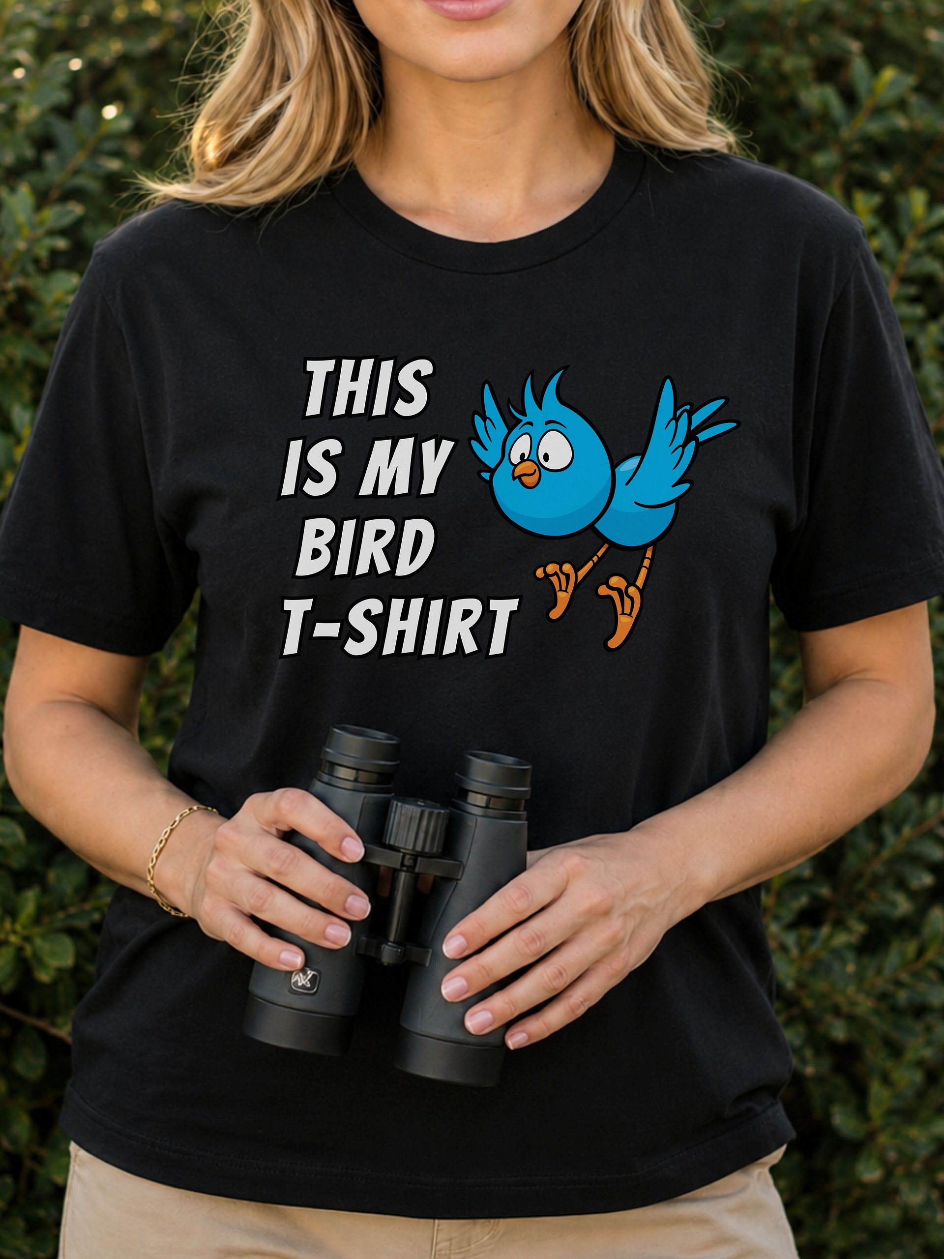 This Is My Bird Shirt – Funny Blue Bird Cartoon Graphic Tee for Bird Lovers product image (6)