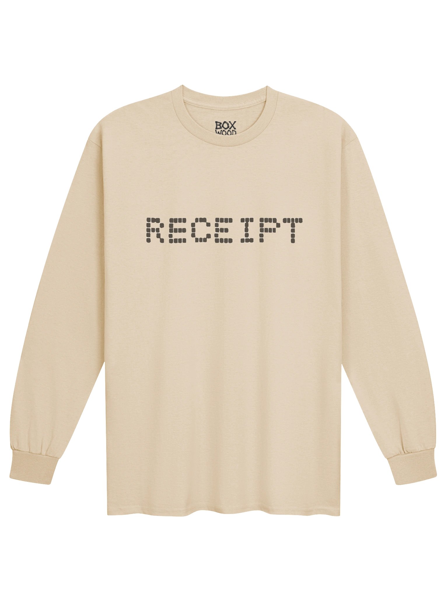 RECEIPT — Not If They Can't Find Me | Graphic Long Sleeve Shirt | Dark Streetwear product image (1)