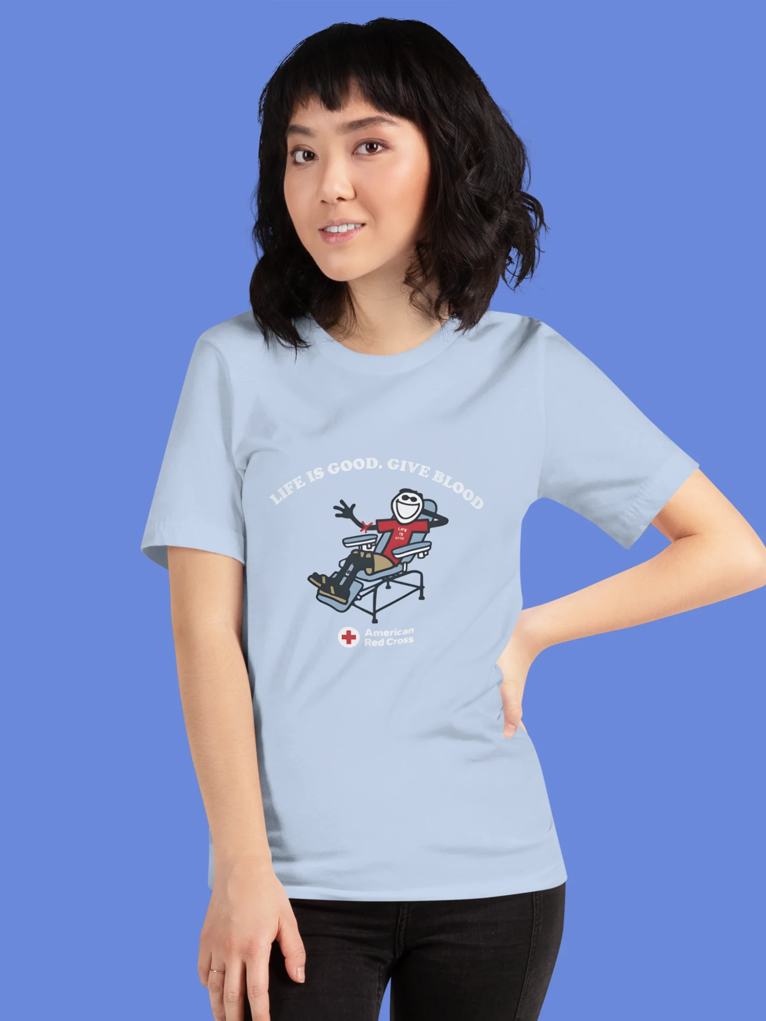 Red Cross Life Is Good Shirt product image (100)