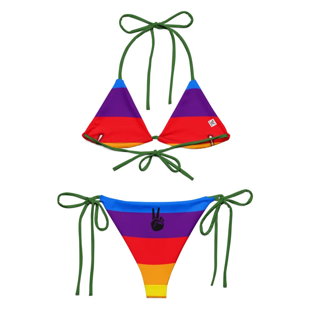 Sunset Stripes Recycled Bikini Set product image (1)