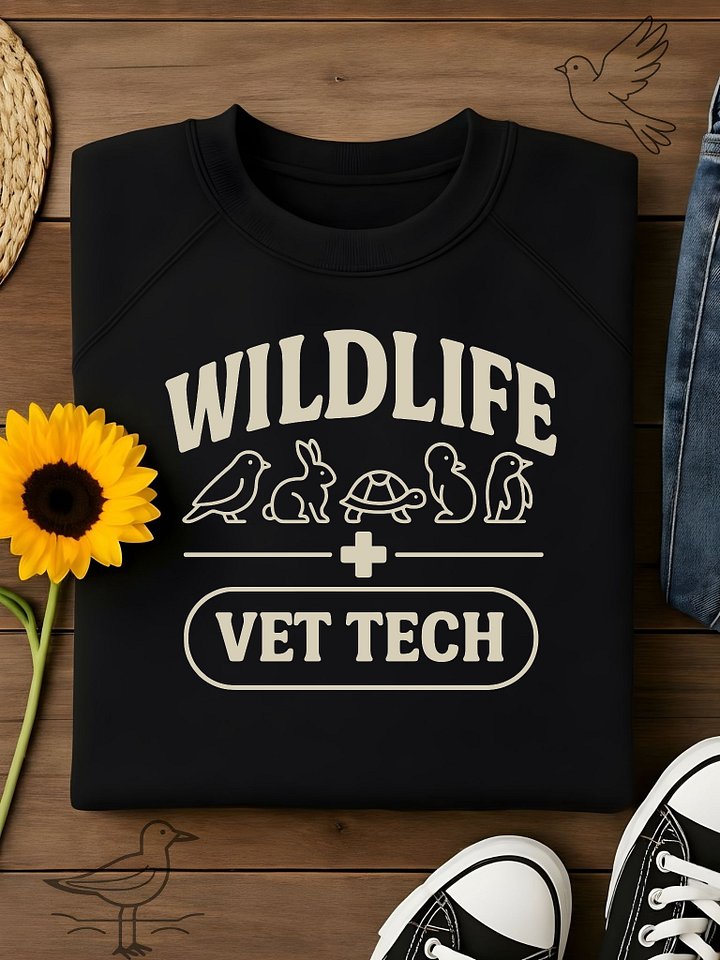 Wildlife Vet Tech Graphic – Minimal Animal Line Art Design product image (1)