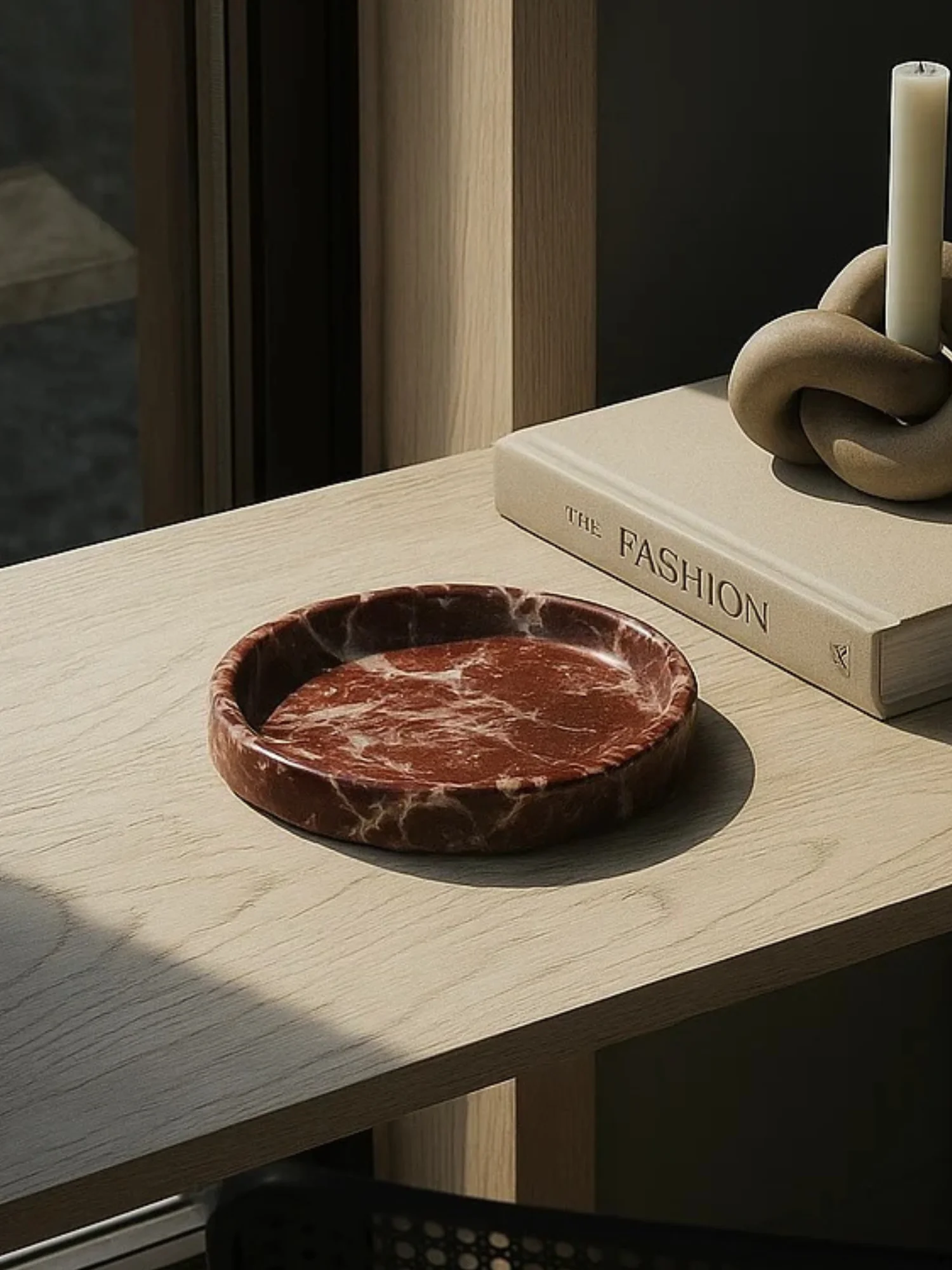 Copy of Rosso Levanto Marble Platter product image (1)