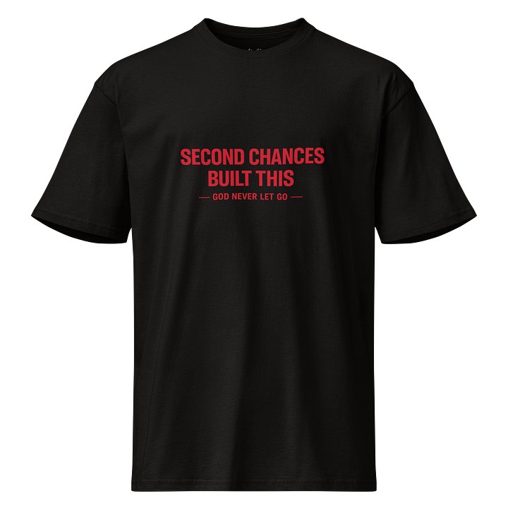 Second Chances Built This Tee — White/Red Edition product image (1)