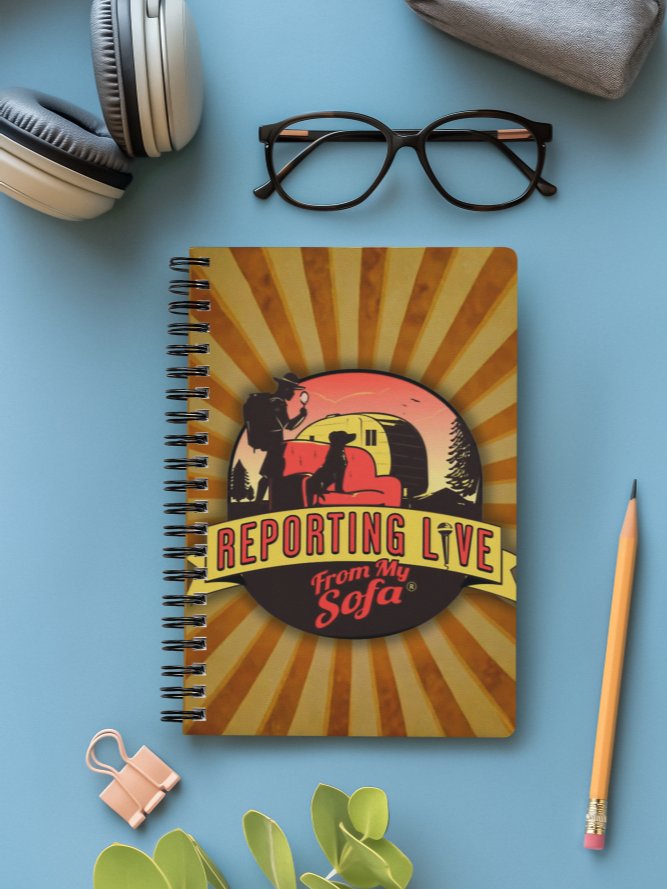 Reporting Live From My Sofa Spiral Notebook product image (5)