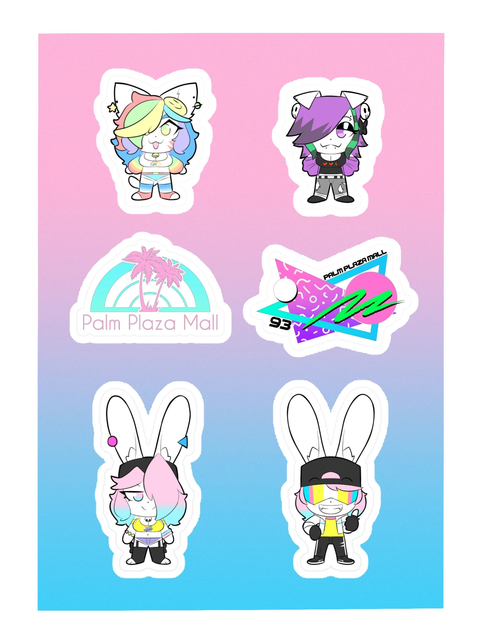 Lil Guys Stickers - Palm Plaza Set product image (3)