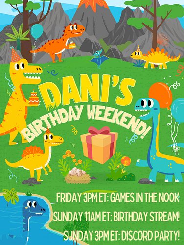 Join me to kickoff my #birthday weekend! We're playing #Fortnite with the dino #community over at the DinoNook on #Twitch, li...