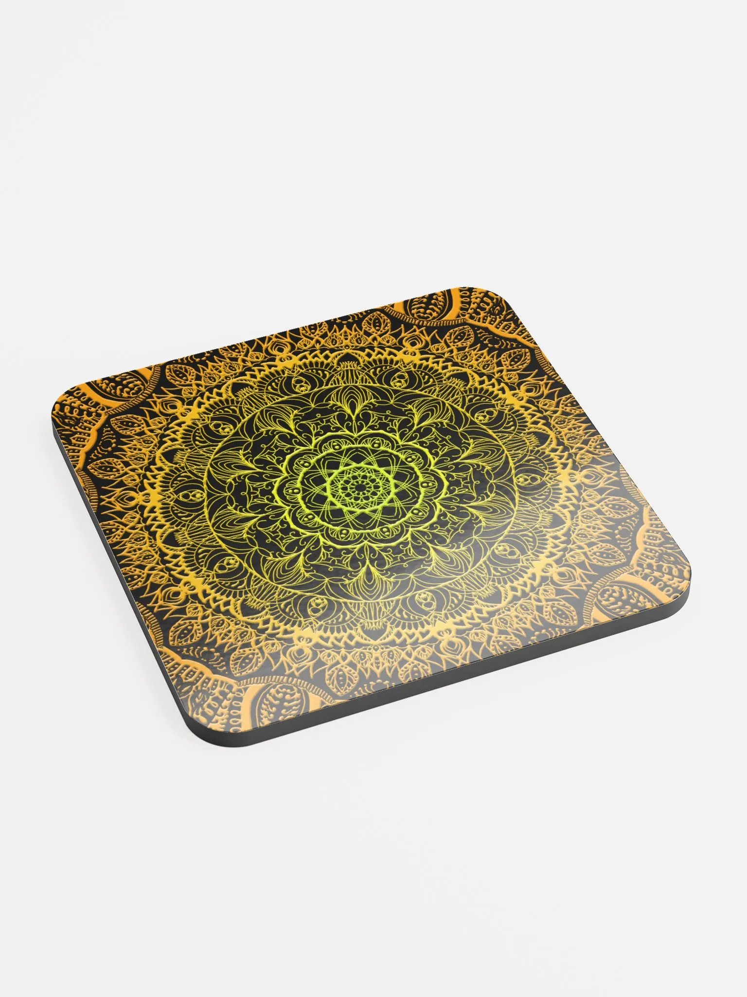 Golden Mandala Symmetry Coaster Set product image (2)