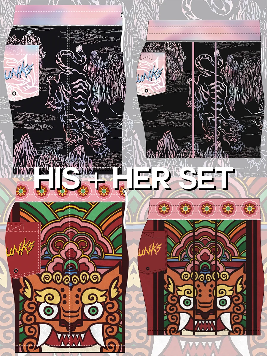 1stSeedVolleyball x alittleoubi Korea Slunks HIS+HER Set product image (1)