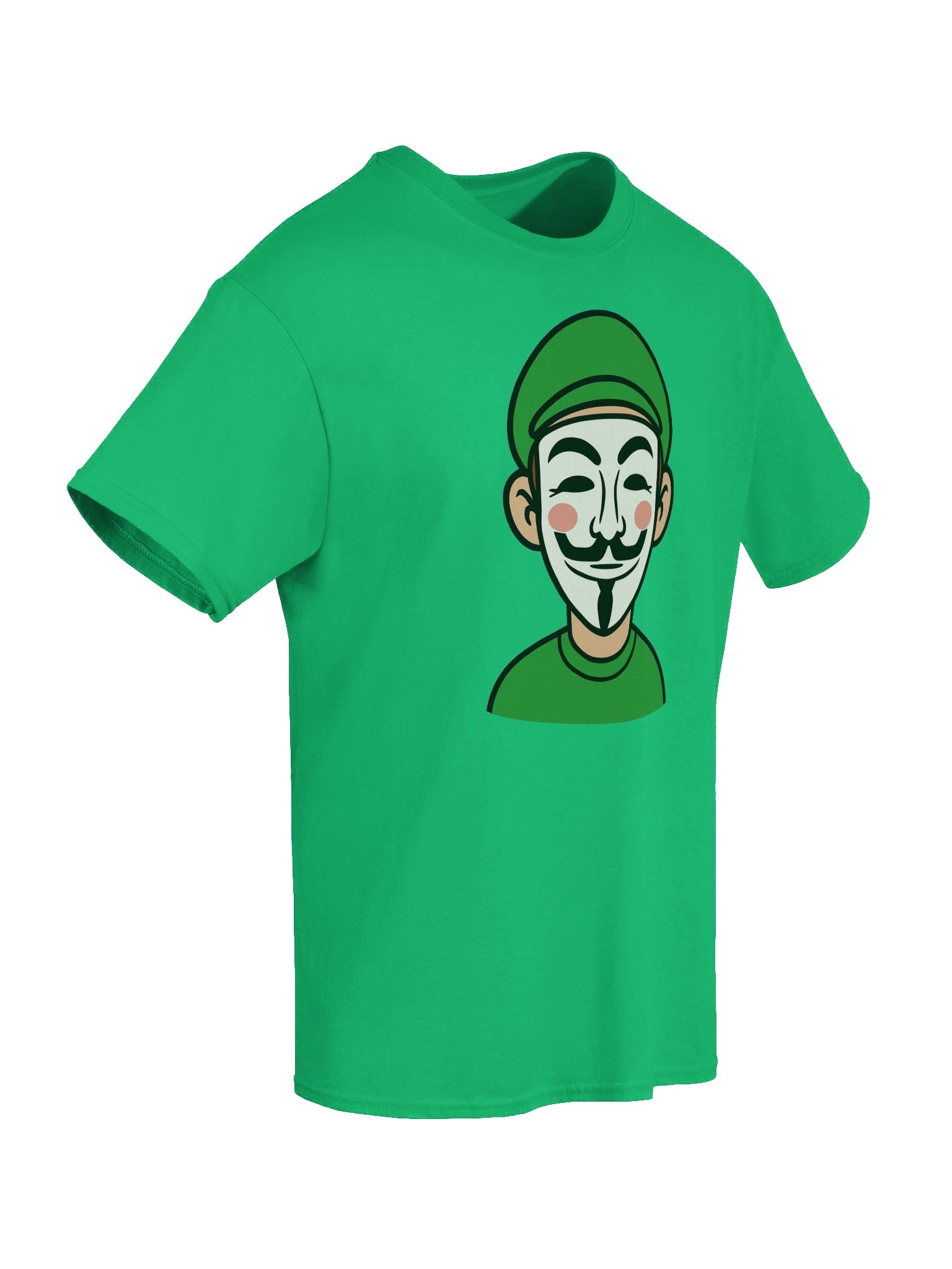 Masked Green Shirt and Hat Man Tee product image (15)