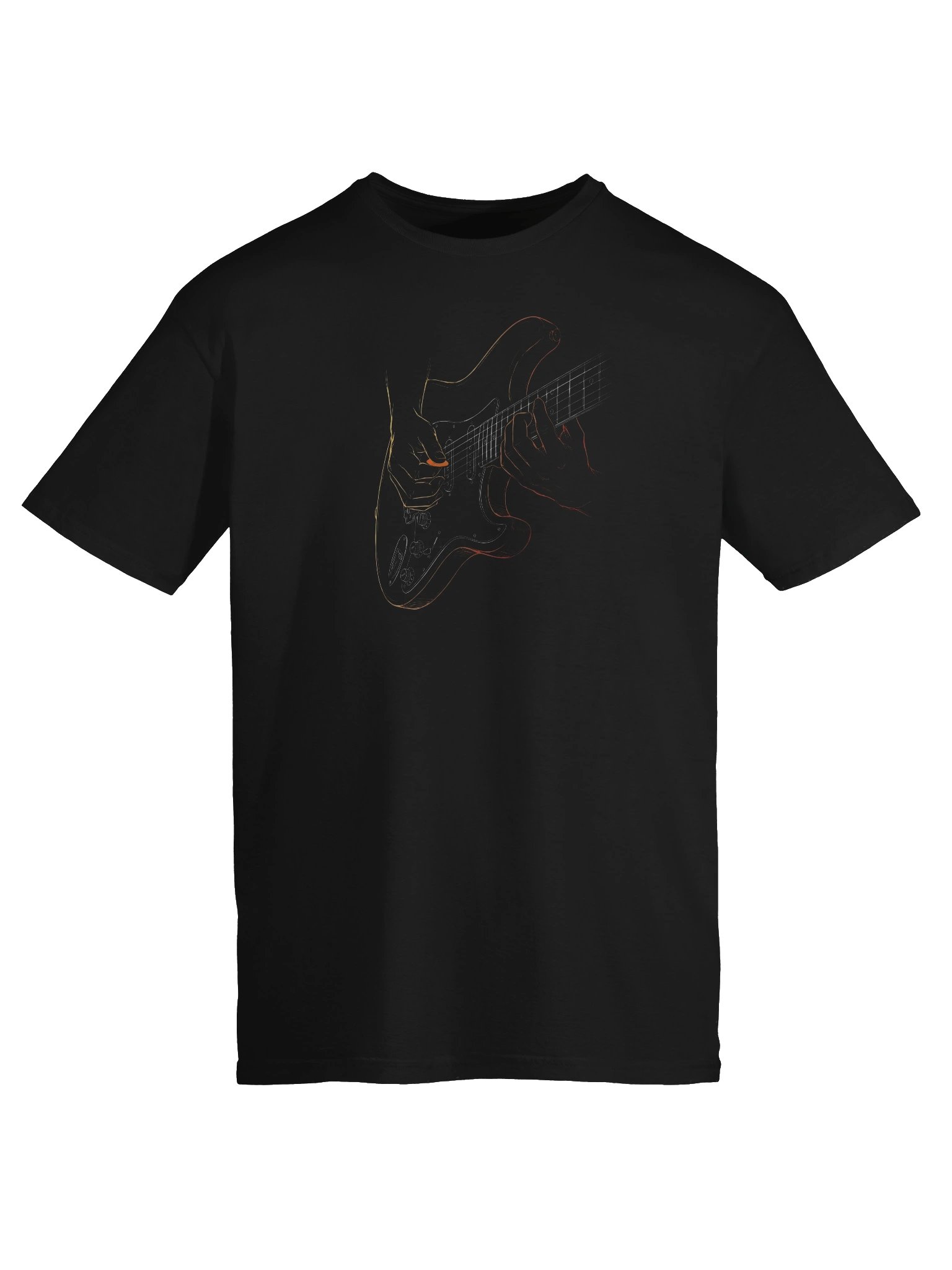 In the Strings Strat - Electric Guitar Line Art T-Shirt | Gift for Guitar Players product image (5)