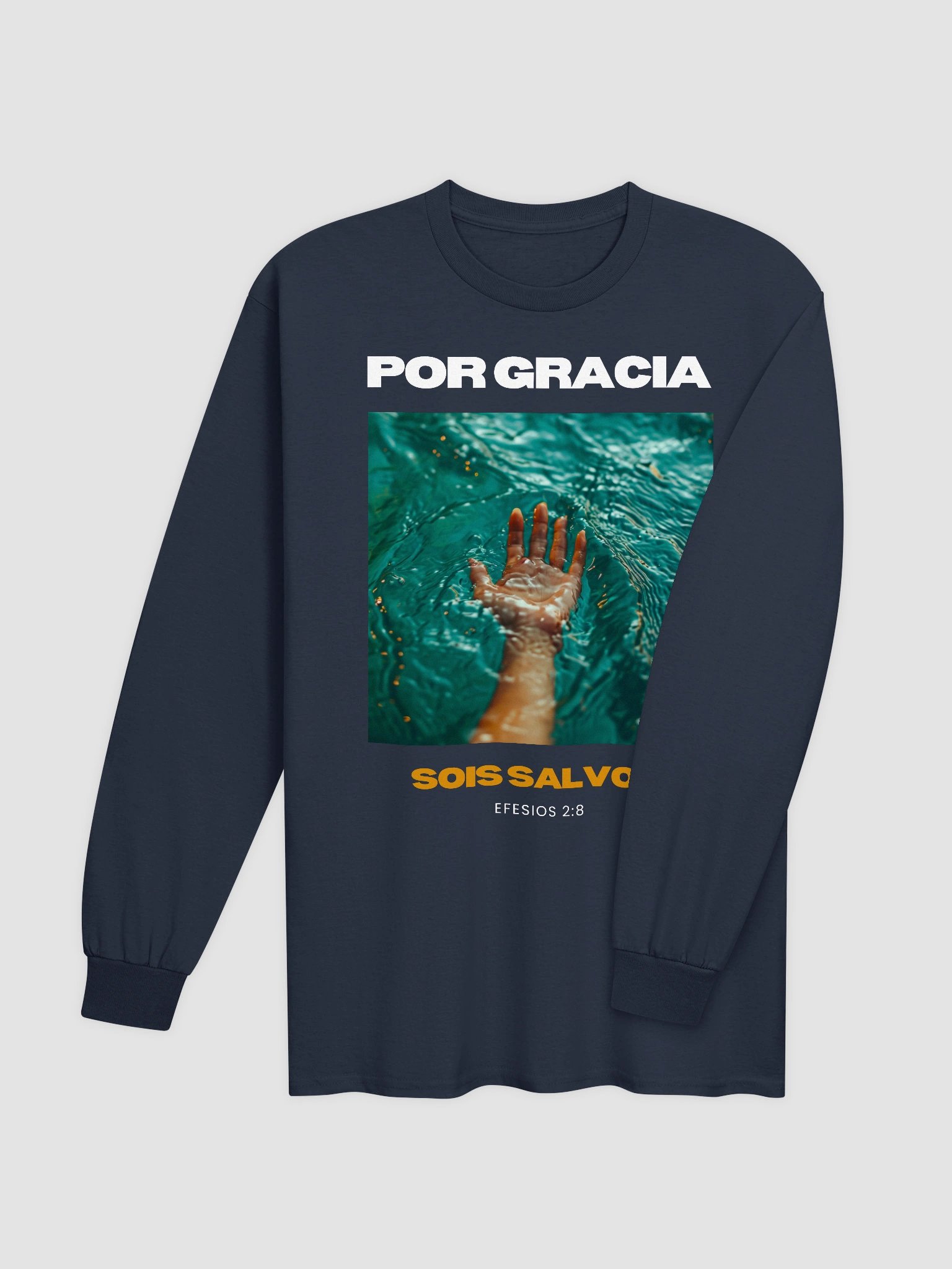 Camiseta Unisex Manga Larga | Por Gracia sois salvos product image (4)