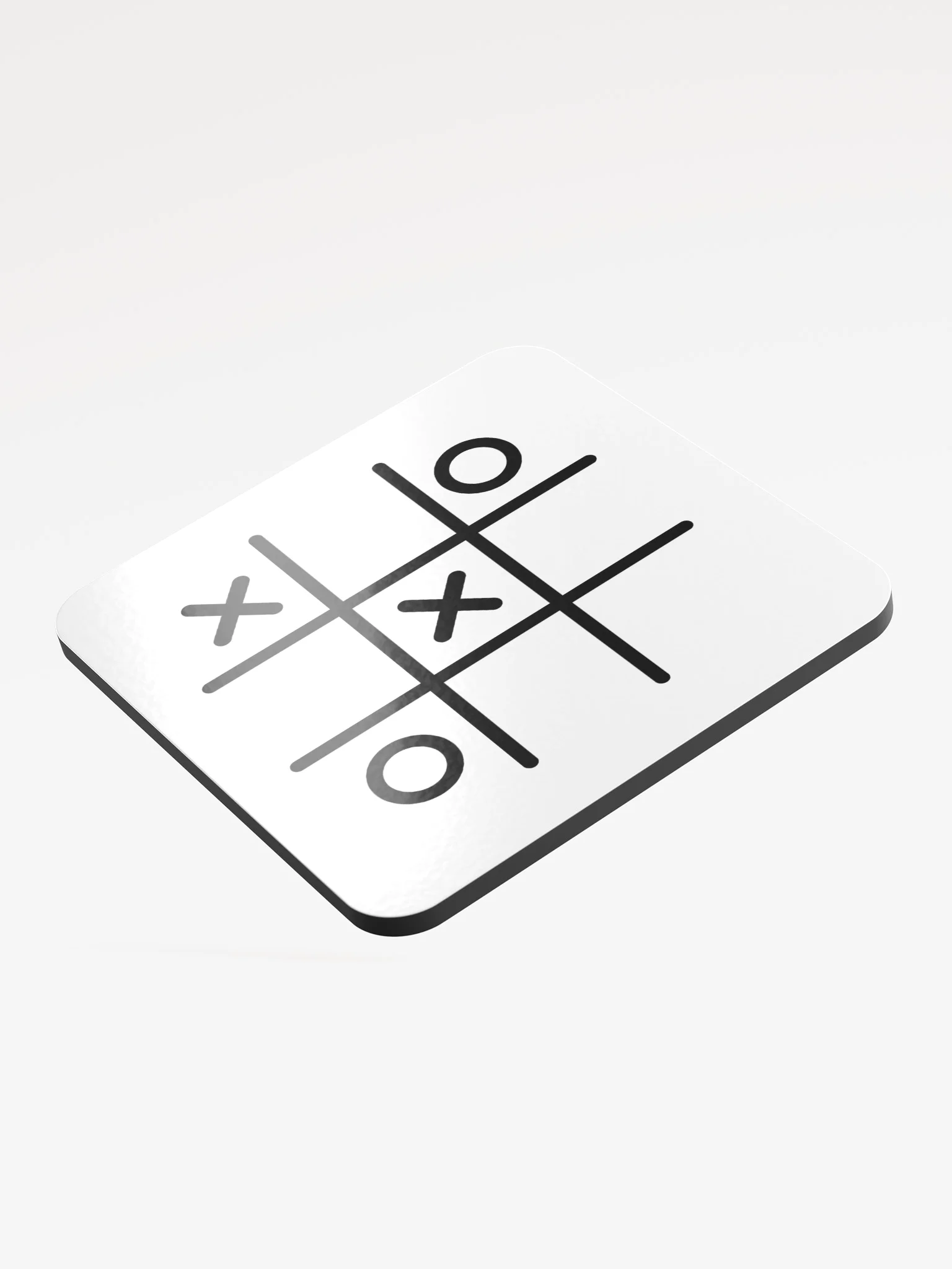 Tic Tac Toe Coaster – Gloss Finish product image (2)