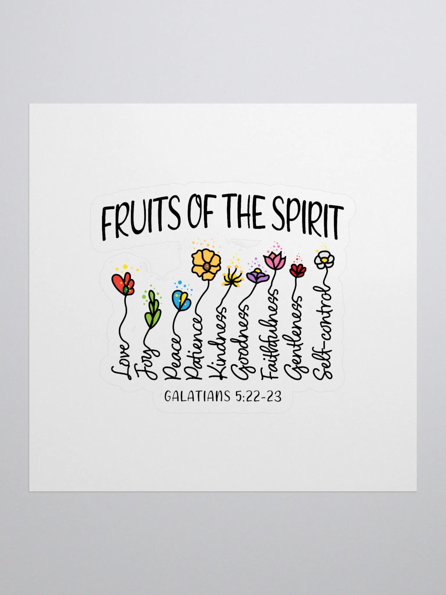 Fruits of the Spirit Sticker Set product image (1)