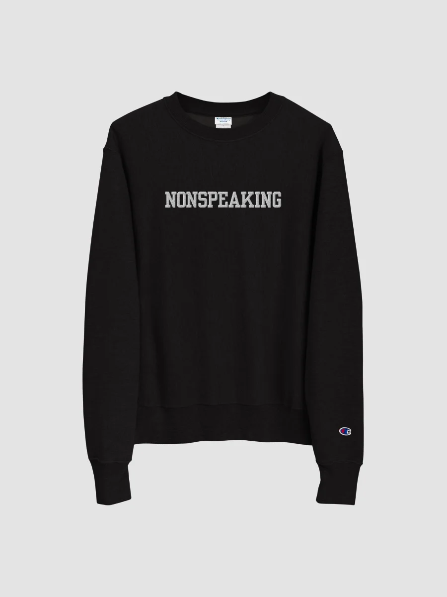 NONSPEAKING embroidered Champion Crewneck Sweatshirt product image (2)