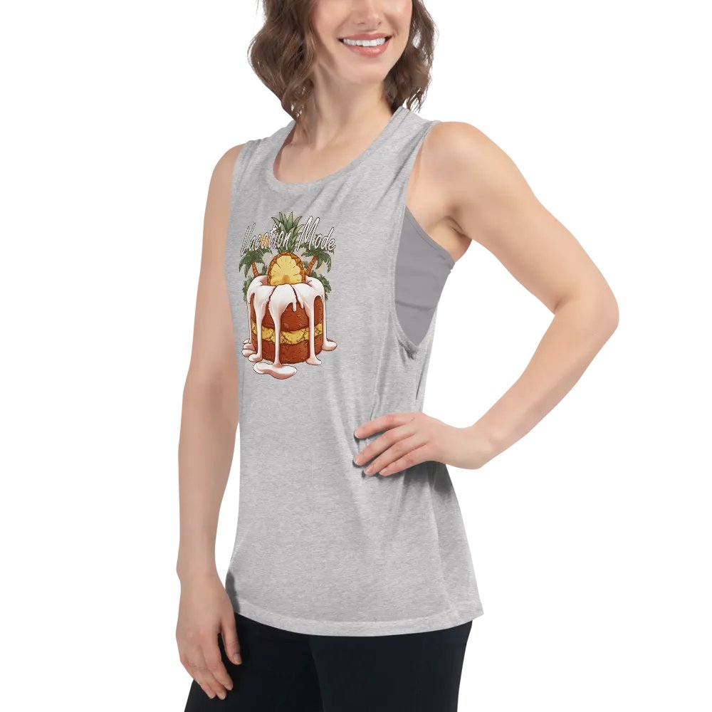 Vacation Mode Pineapple Flowy Women's Tank Top product image (53)