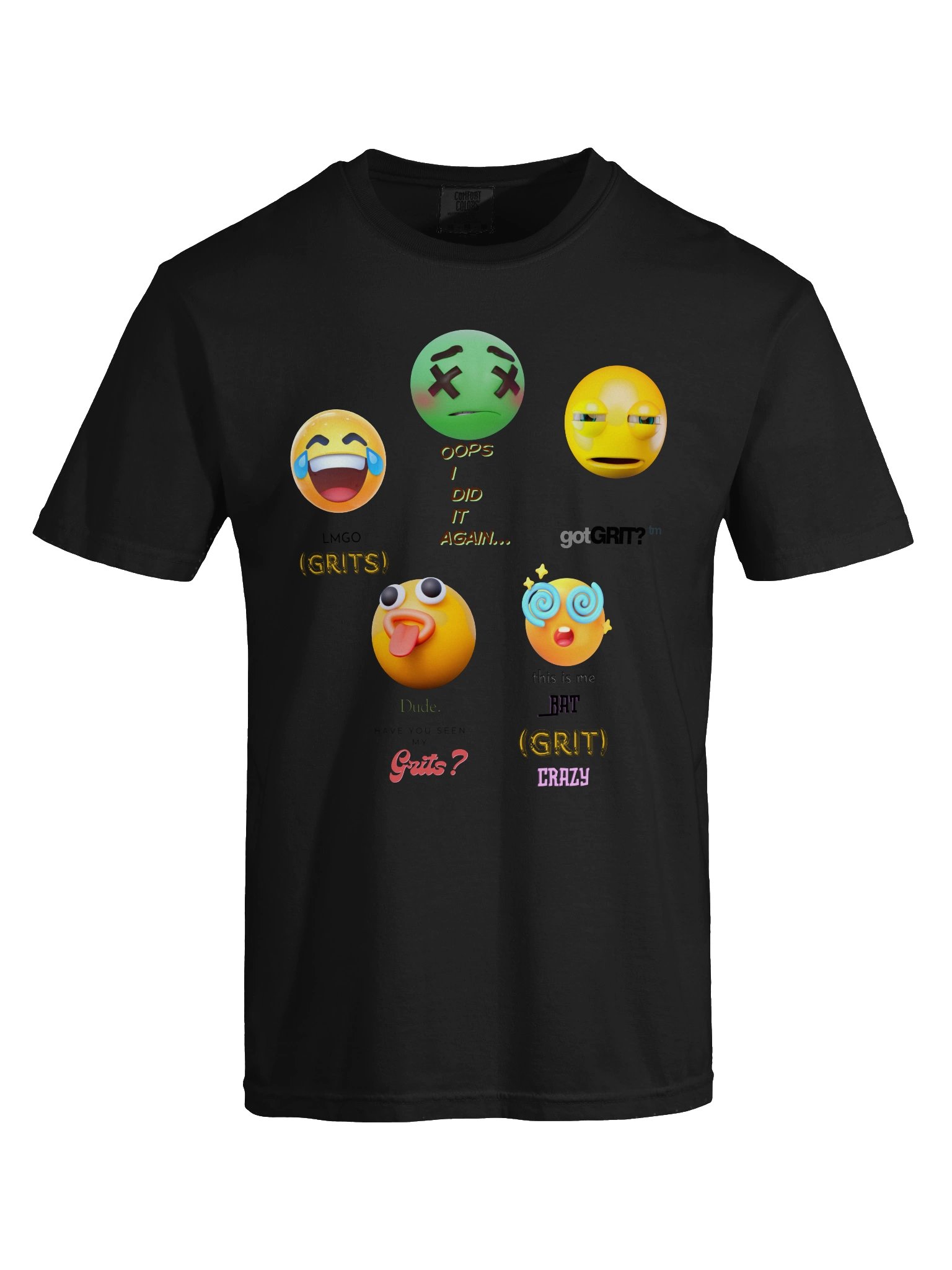 Grits? Emoji Chaos Graphic Tee product image (61)