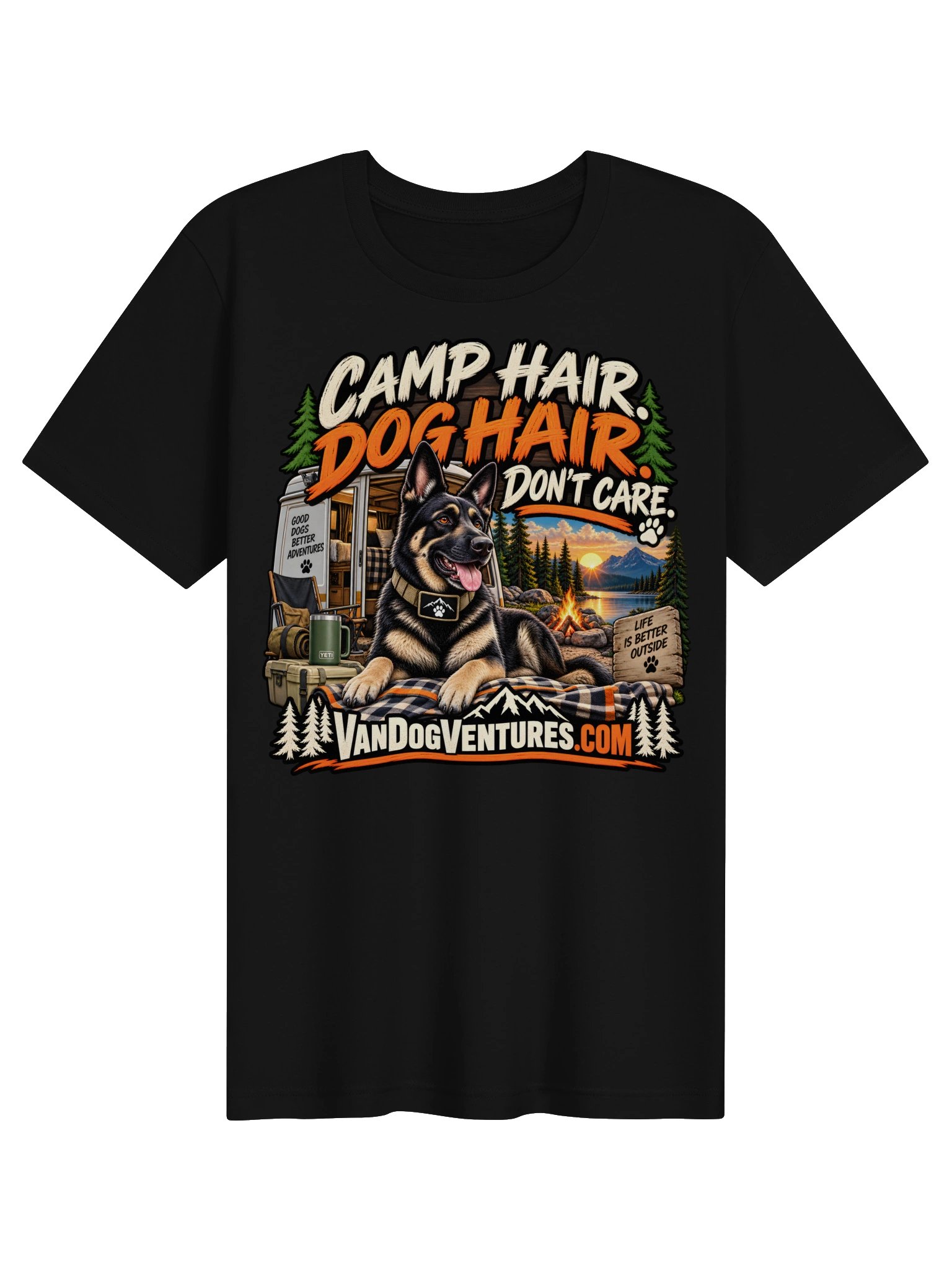 Camp Hair Dog Hair Don't Care T-Shirt product image (1)