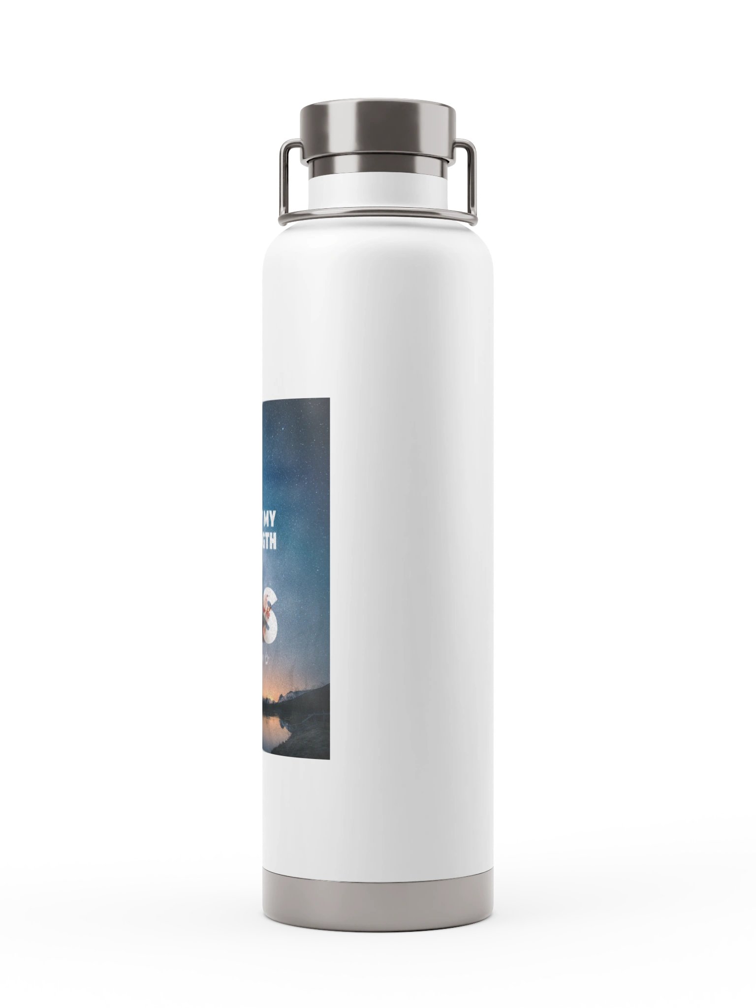NOT BY MY STRENGTH Christian Poster Bottle - GYM Bottles Collection product image (2)