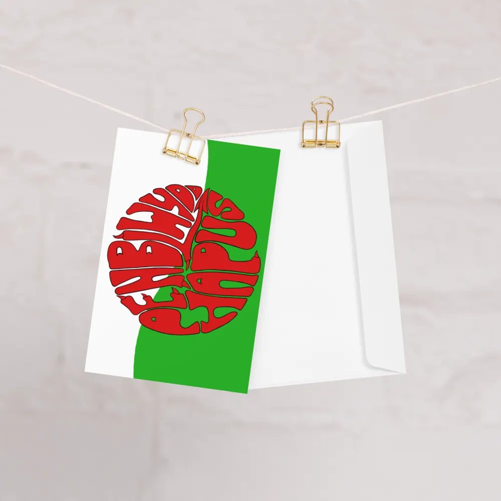 Penblwydd Hapus landscape greetings card product image (5)