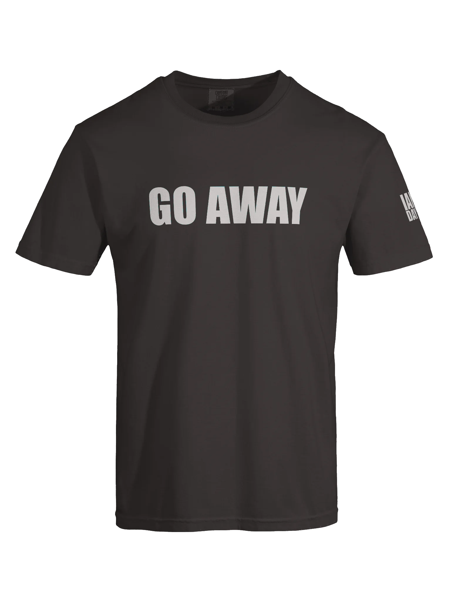 Go Away Simple T-Shirt - Gray product image (7)