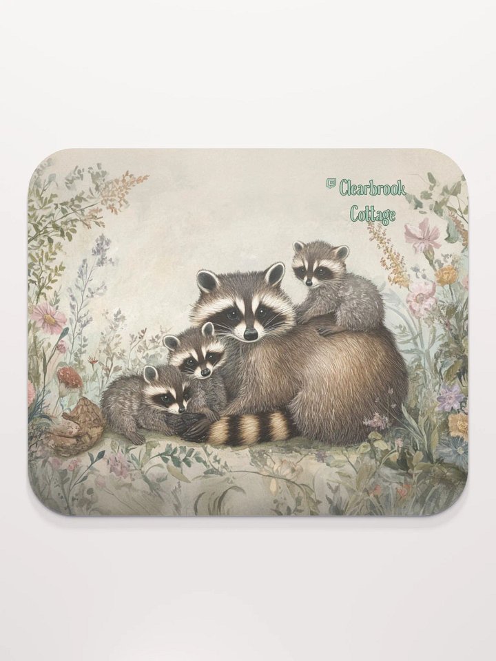 Raccoon Family Mousepad product image (1)