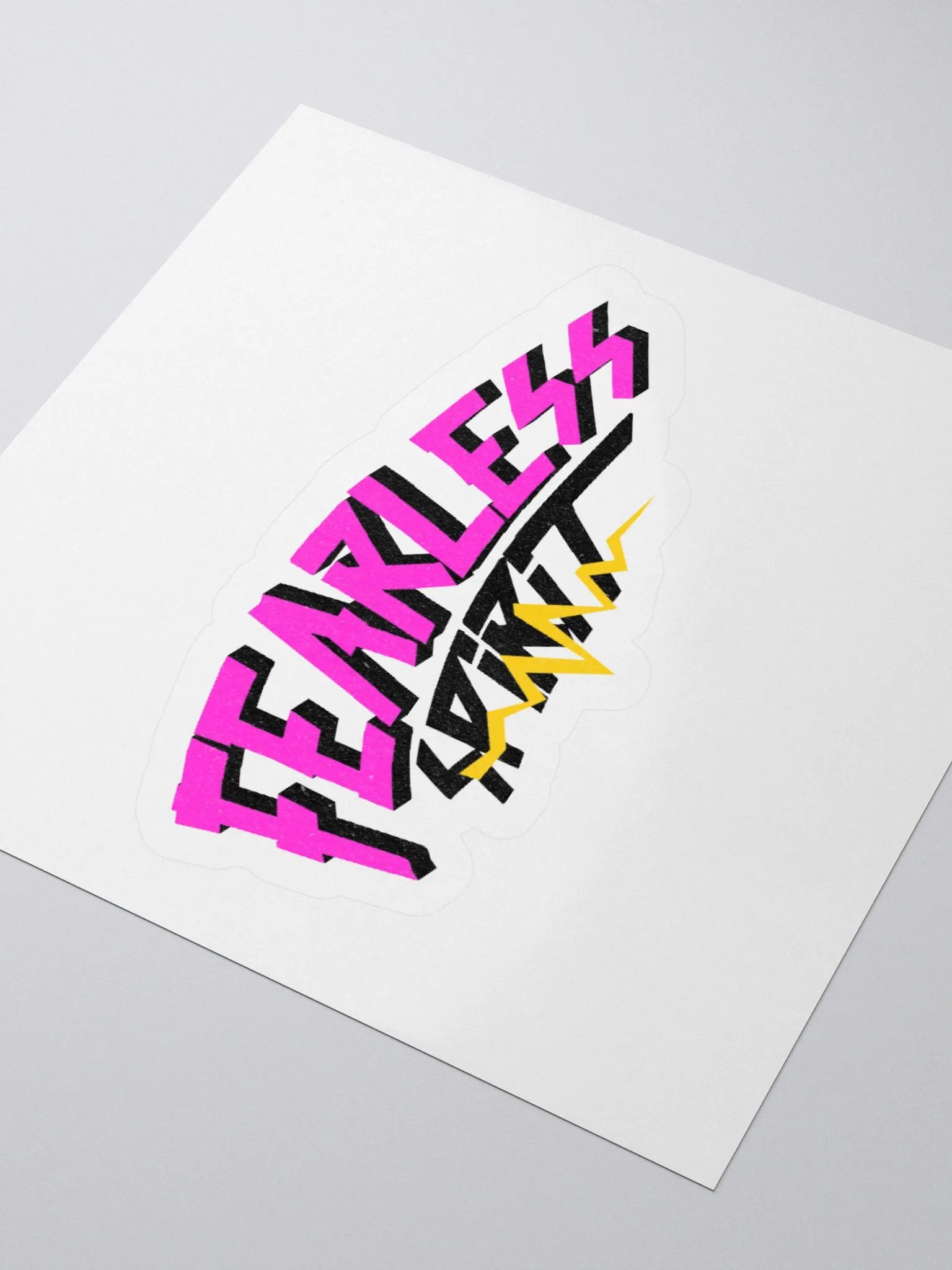Fearless - Colorful Retro Gaming Sticker product image (4)