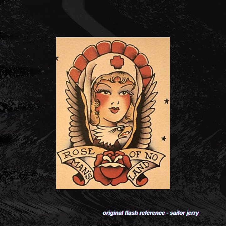 Sailor Jerry Rose of No Man's Land Nurse Pattern product image (2)