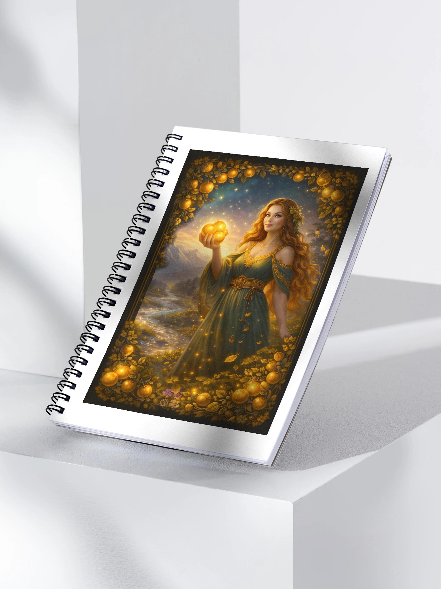 Health with Iðunn, Goddess Ritual Spiral Notebook product image (3)
