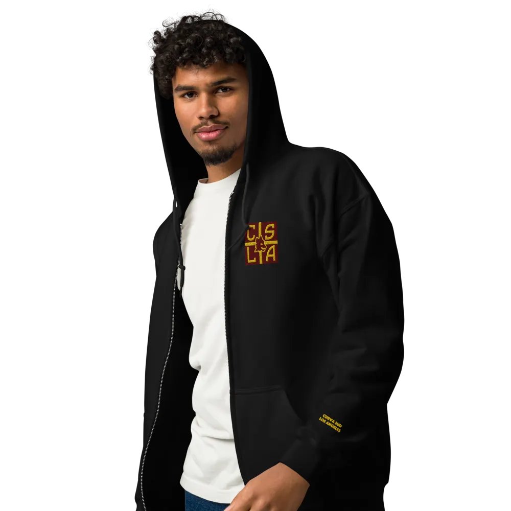 Zip up Hoodie Embroidered Unisex product image (3)
