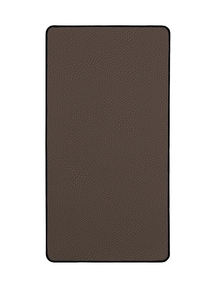 Stylish Brown Leather Neoprene Desk Mat for Modern Workspace product image (2)