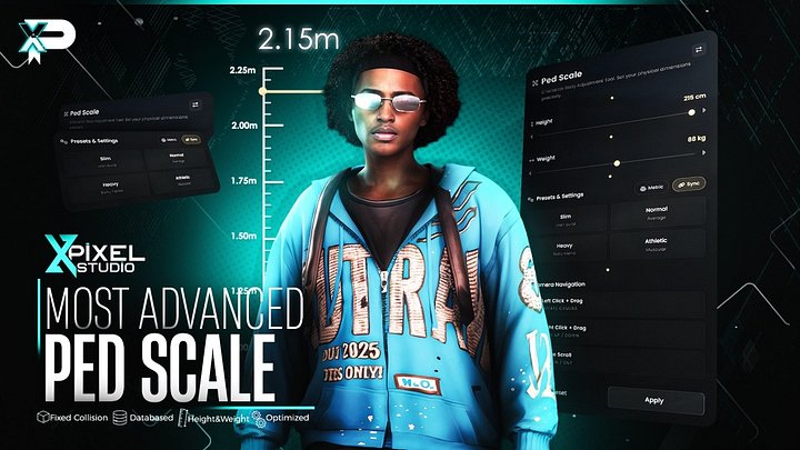 FREE Most Advanced PED SCALE System for FiveM — Height & Weight Customization product image (1)