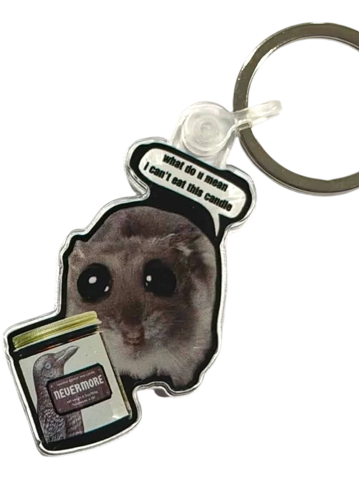 Sadge Hamster Acrylic Keychain product image (1)