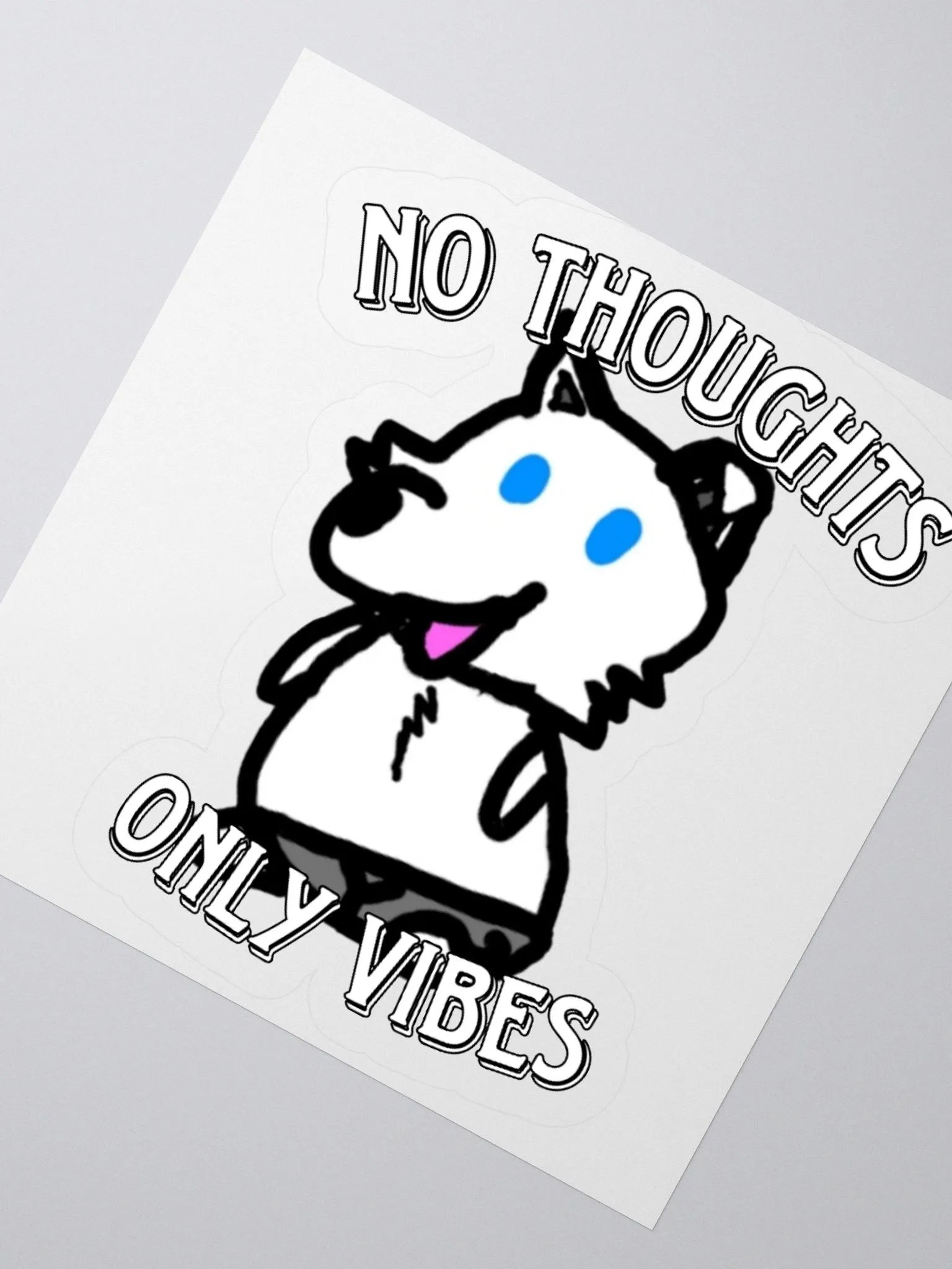 No Thoughts Only Vibes Liffy Sticker product image (2)