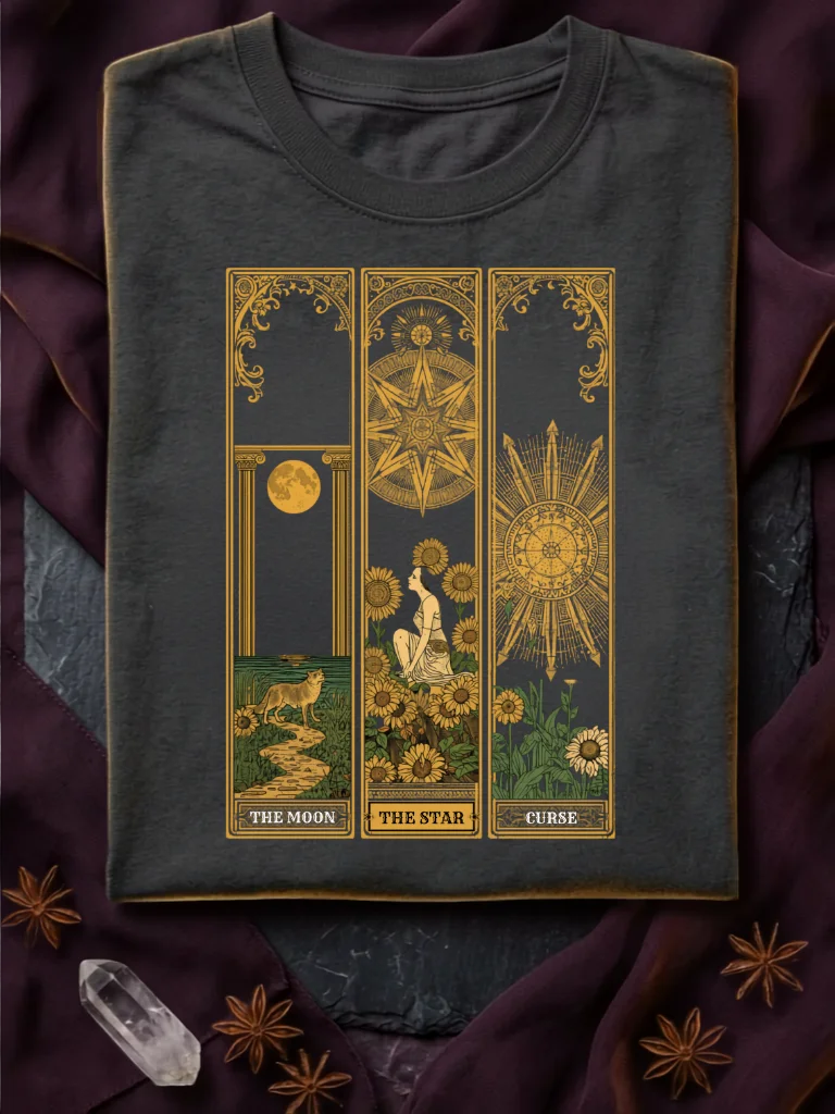 Tarot Trio: Moon, Star & Curse Tee product image (1)