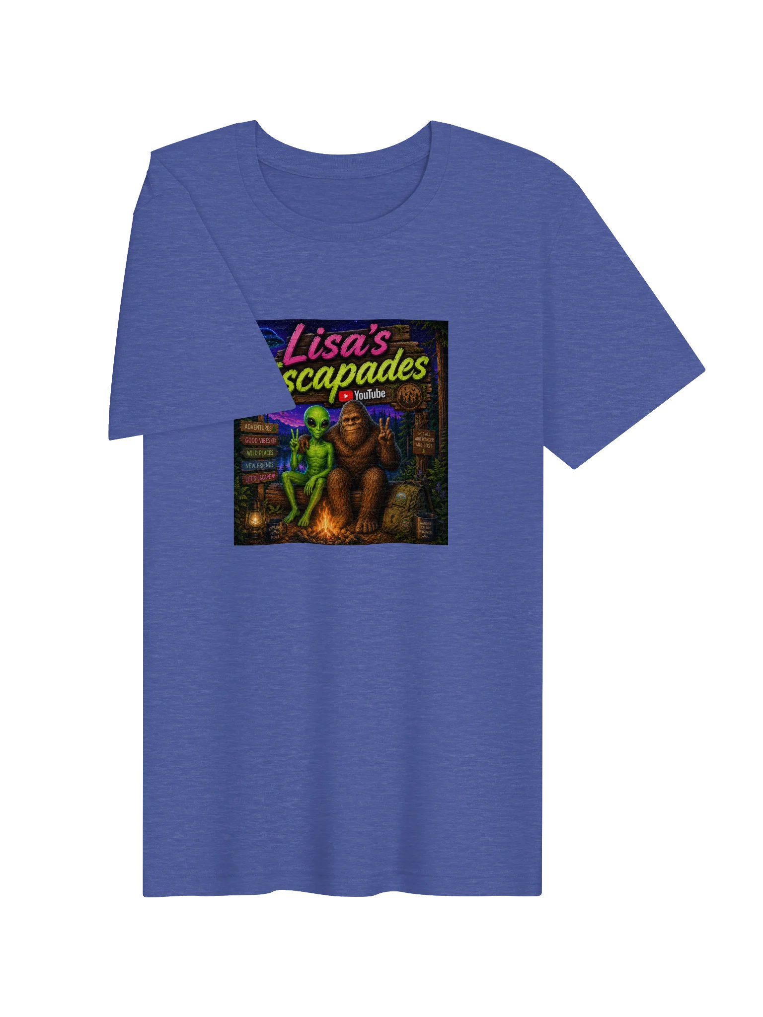 Lisa’s Escapades Bigfoot And Friends Tee product image (3)