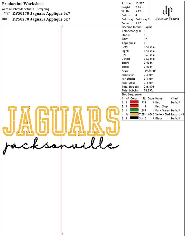 NFL JAGUARS APPLIQUE product image (2)