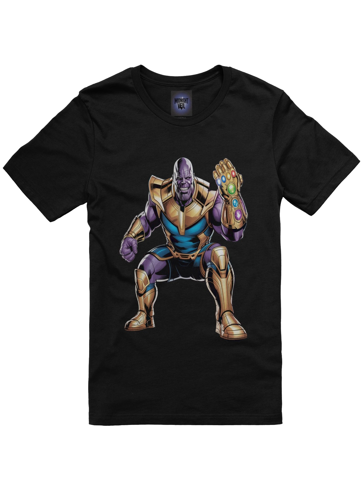 Titan's Squat: Thanos Supersoft Graphic T-Shirt product image (1)