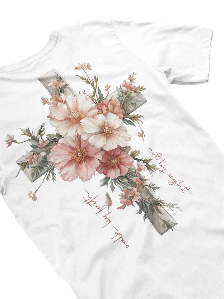 Walk By Faith Not By Sight Women's Tee - Front & Back product image (1)