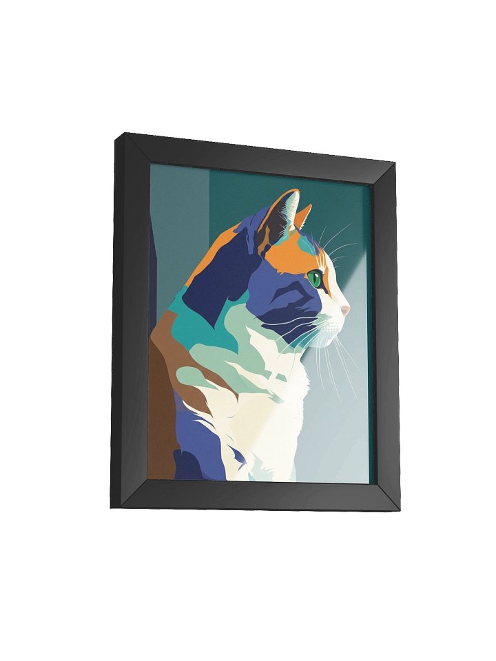 Bold Profile Cat — Framed Matte Poster product image (23)