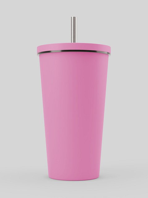 Photo showing Insulated Tumbler with a Straw