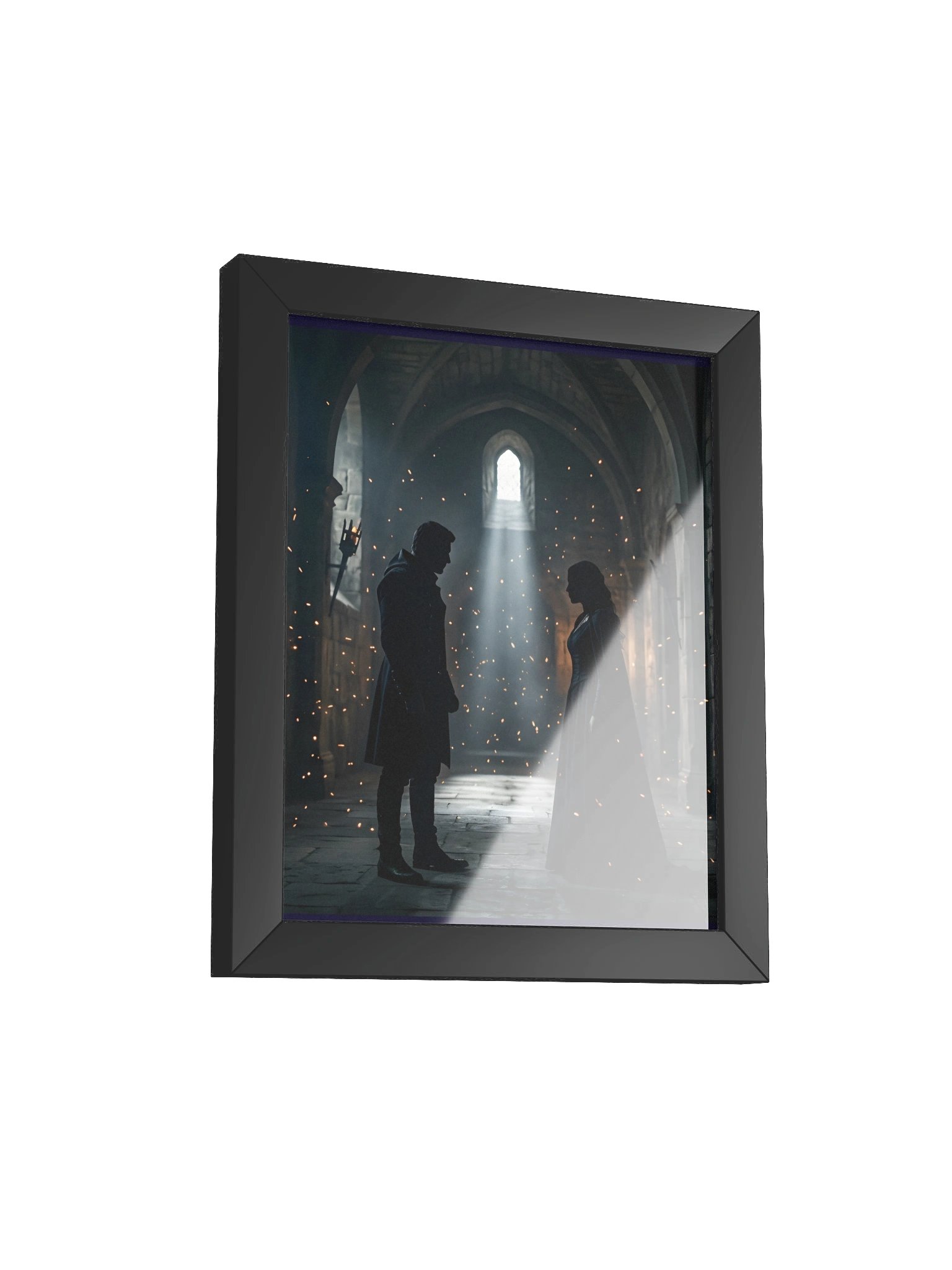 Meeting in the Shadows - Romantasy Silhouette Wall Art product image (10)