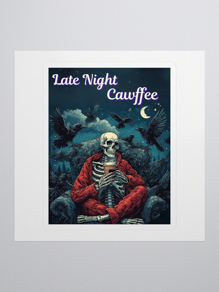 Late Night Caw-ffee Stickers! product image (1)