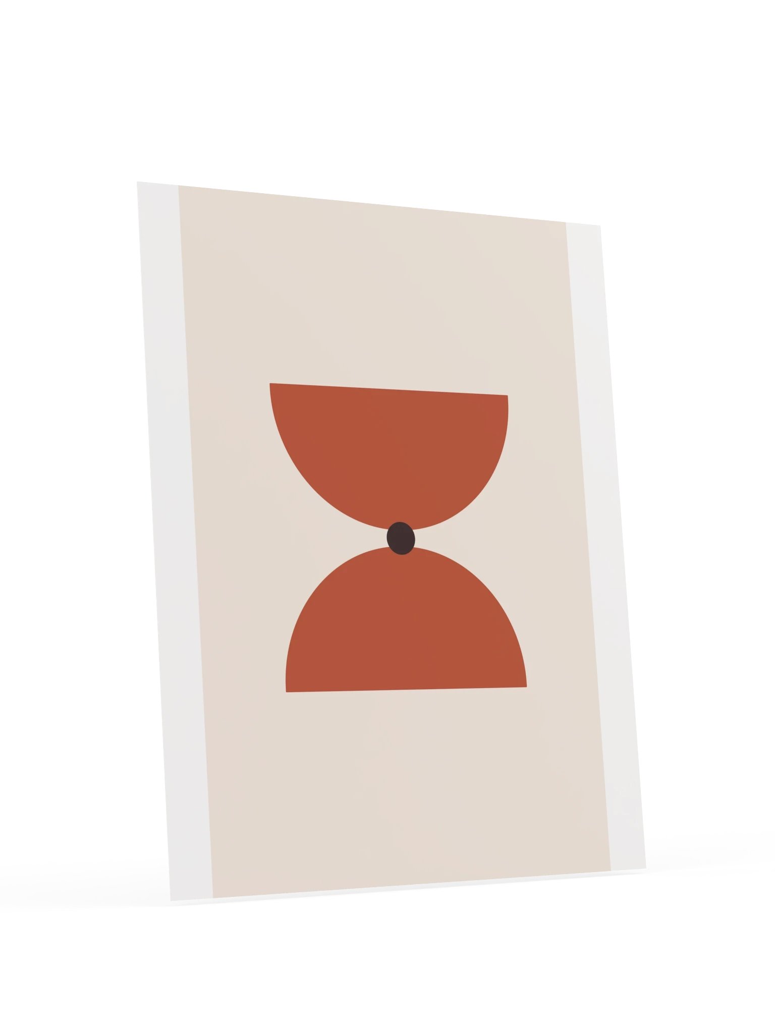 Mid Century Hourglass Print | Abstract Bathroom Wall Art product image (6)