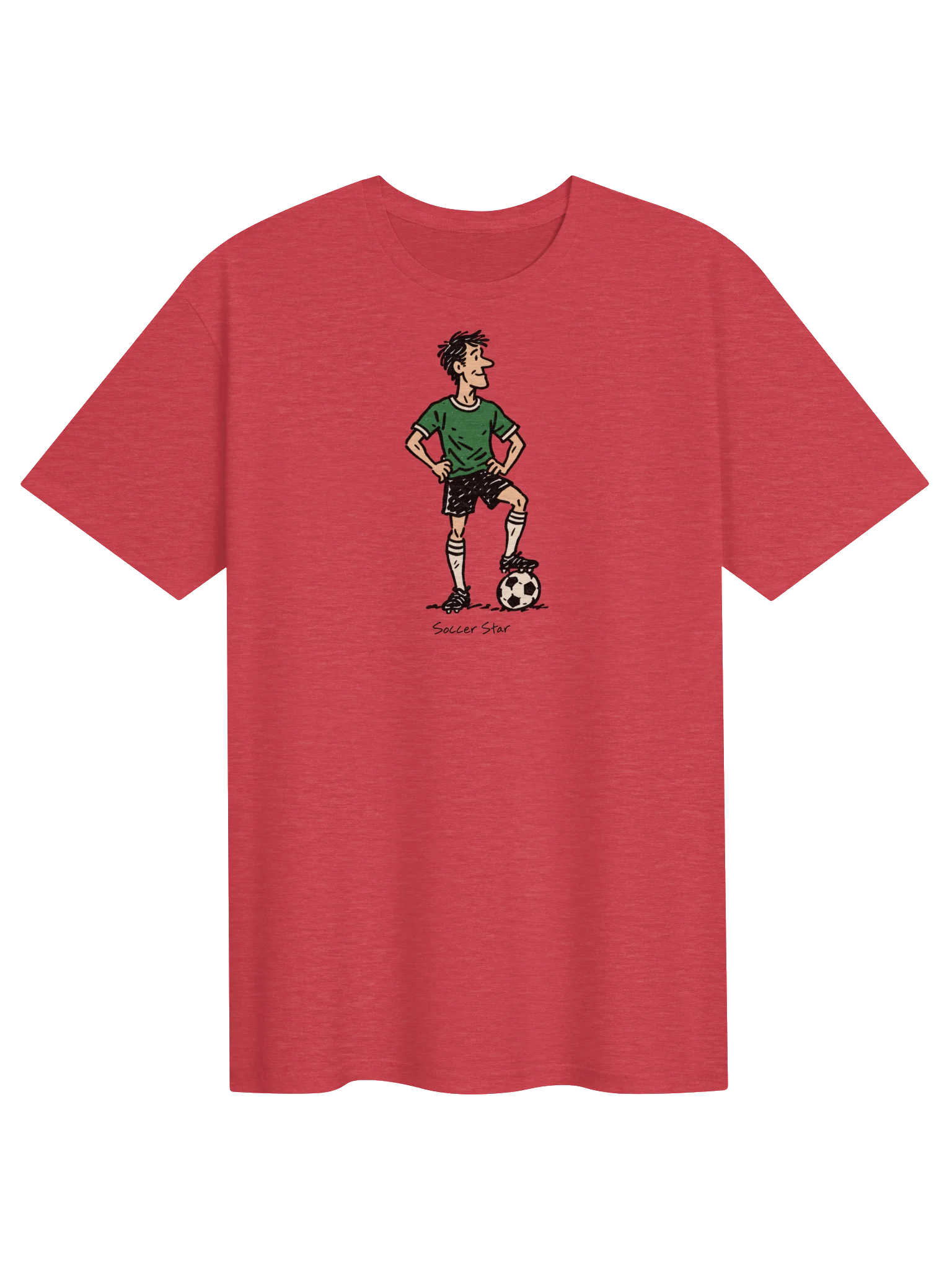 Soccer Star Cartoon Player T-Shirt product image (1)