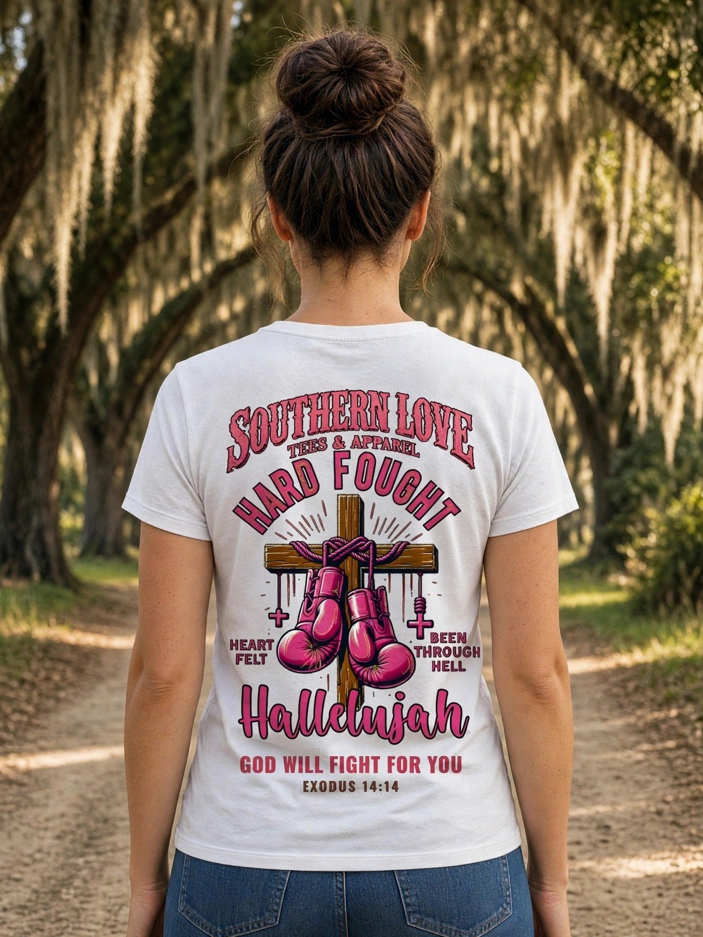 Hard Fought Hallelujah: Never Give Up Tee product image (2)