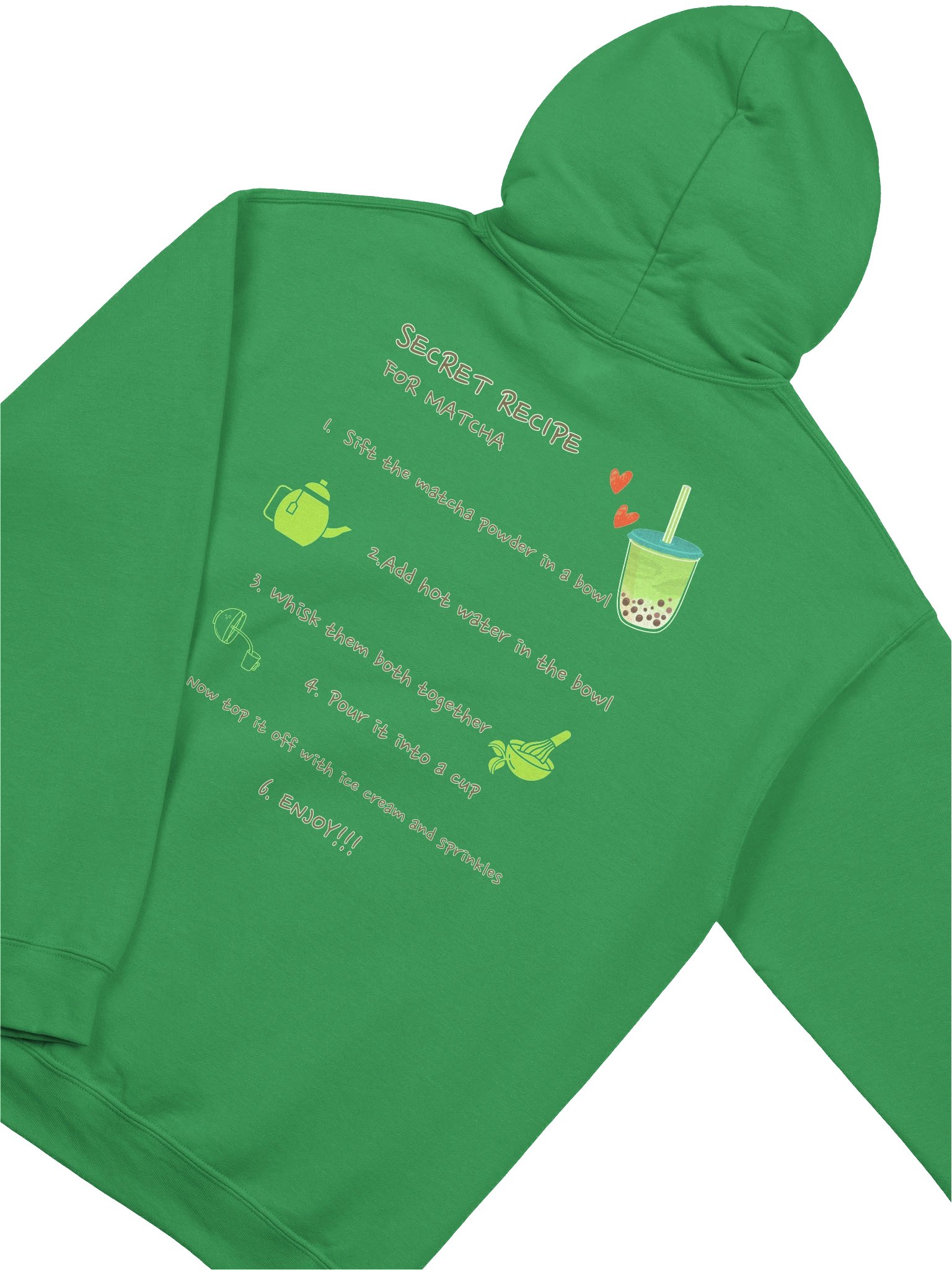 secret matcha recipe Hoodie product image (4)